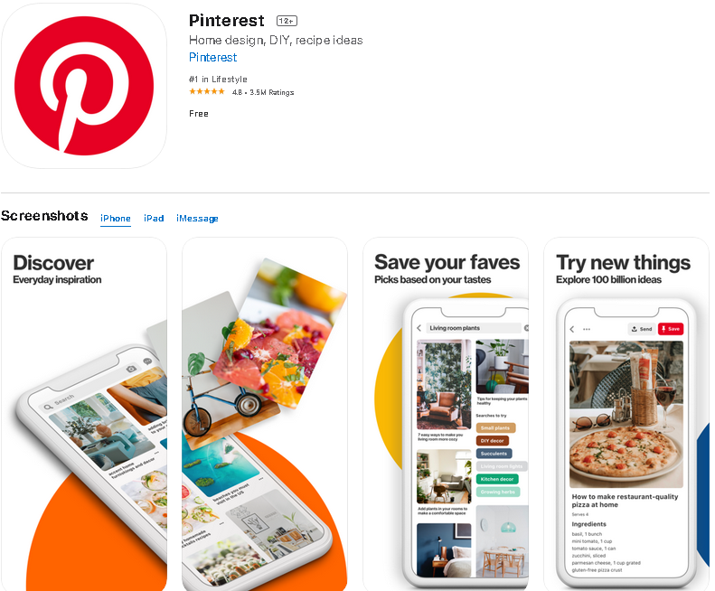 Pinterest 官网：https://www.pinterest.com/(图1)