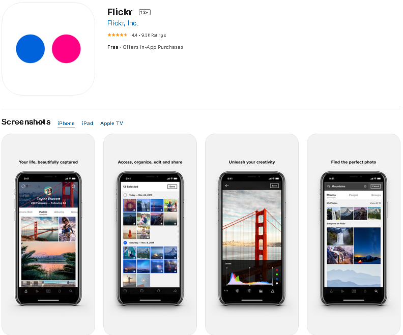 Flickr 官网：https://www.flickr.com(图1)